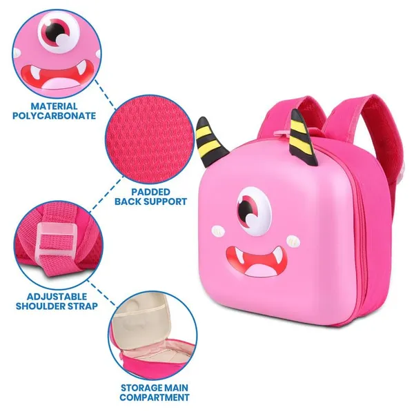 Polo_Class_Kids_Backpack_for_Boys_and_Girls_|_Lightweight,_Durable_&_Water-Resistant,_Ideal_for_school_|_Made_with_hard_fabric_|_Bright_Pink
