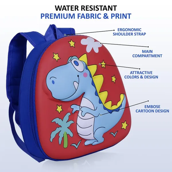 Dinosaur_Dark_Red_Fancy_Kids_backpack