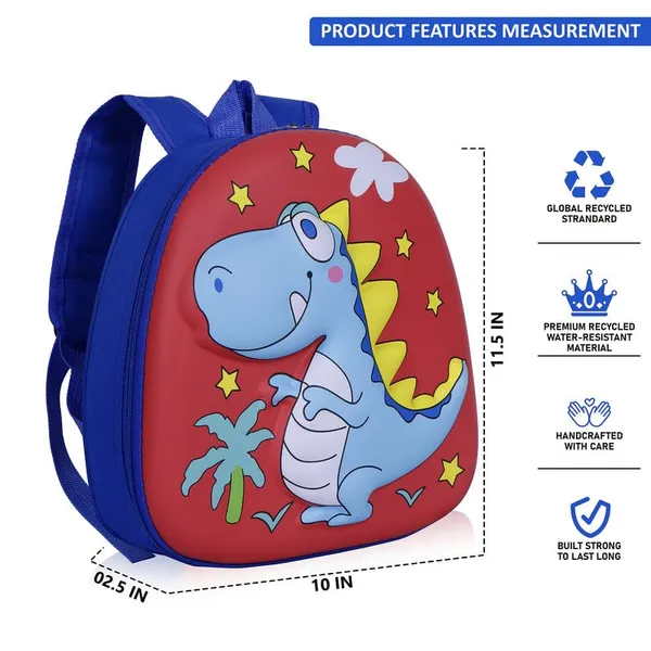 Dinosaur_Dark_Red_Fancy_Kids_backpack