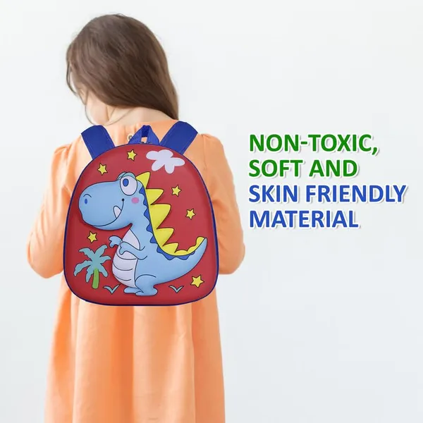 Dinosaur_Dark_Red_Fancy_Kids_backpack