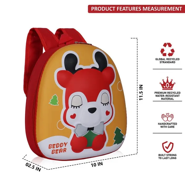Bear_Light_Orange_Fancy_Kids_backpack