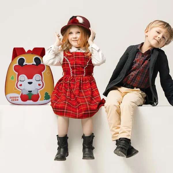 Bear_Light_Orange_Fancy_Kids_backpack