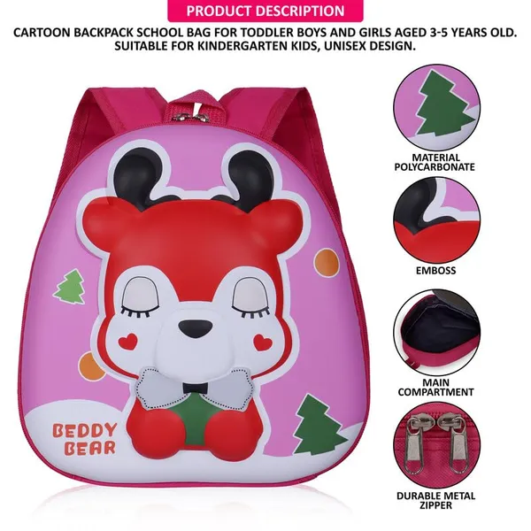 Bear_Light_Pink_Fancy_Kids_backpack_Bear_Light_Pink