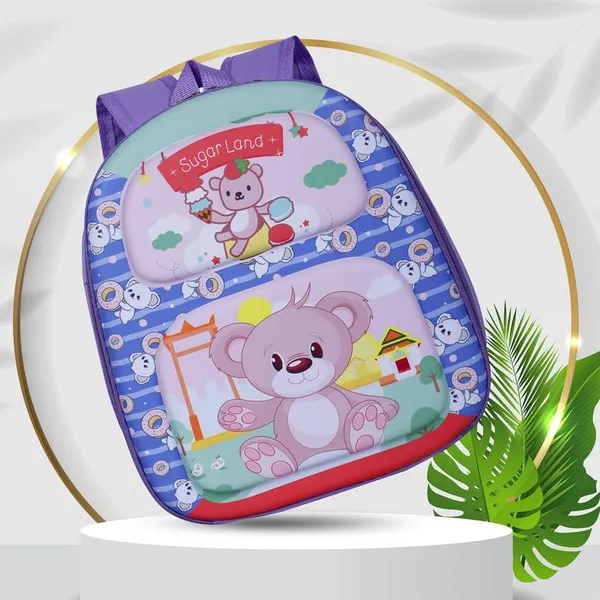 Teddy_Light_Blue_Grey_Fancy_Kids_backpack