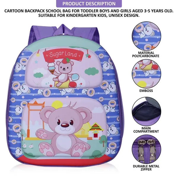 Teddy_Light_Blue_Grey_Fancy_Kids_backpack