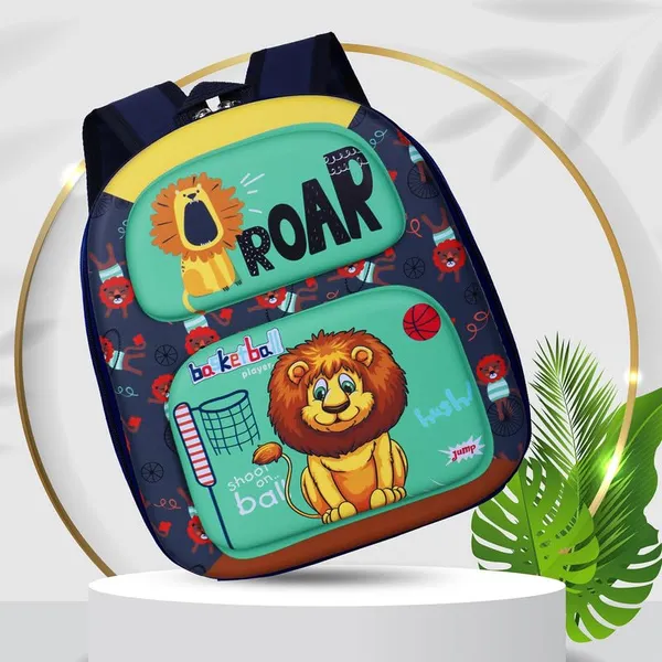 Lion_Dark_Blue_Fancy_Kids_backpack_Lion_Dark_Blue