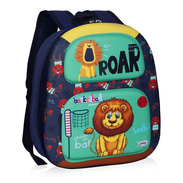 Lion_Dark_Blue_Fancy_Kids_backpack_Lion_Dark_Blue