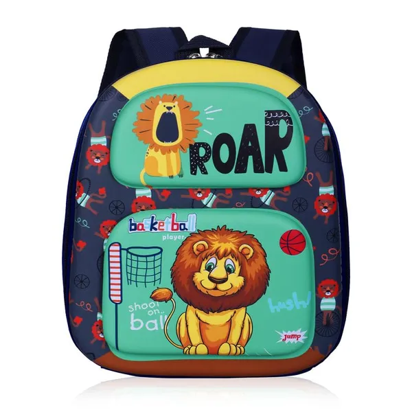 Lion_Dark_Blue_Fancy_Kids_backpack_Lion_Dark_Blue
