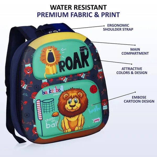 Lion_Dark_Blue_Fancy_Kids_backpack_Lion_Dark_Blue