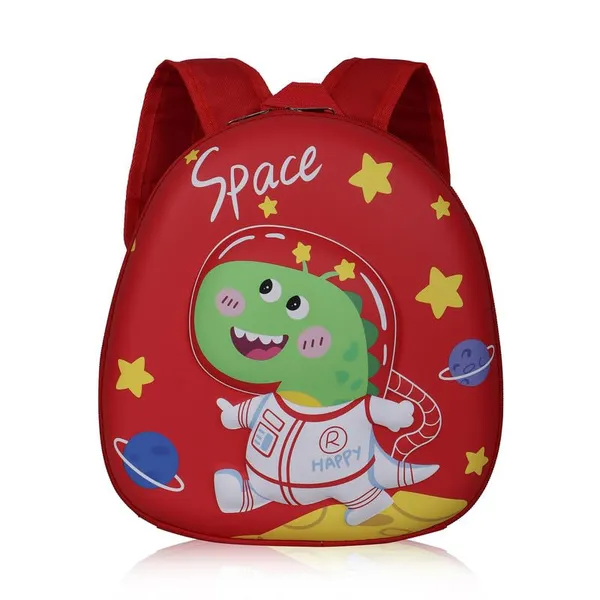 Space_Dinosaur_Dark_Red_Fancy_Kids_backpack
