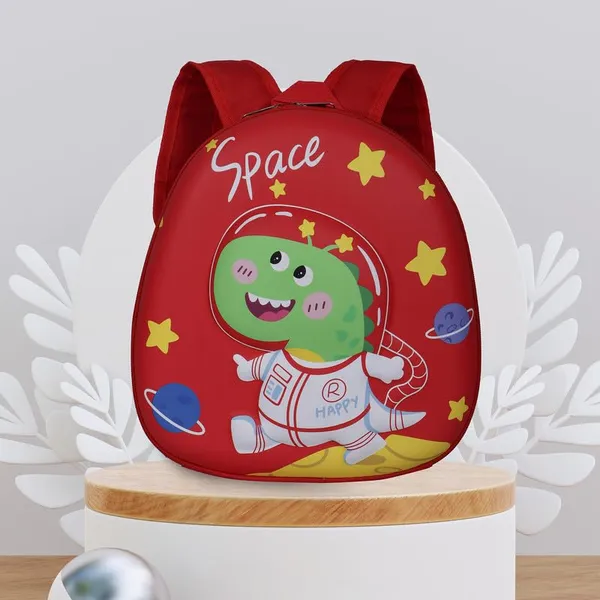 Space_Dinosaur_Dark_Red_Fancy_Kids_backpack