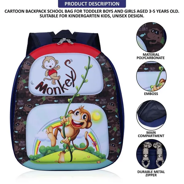Monkey_Grey_Fancy_Kids_backpack