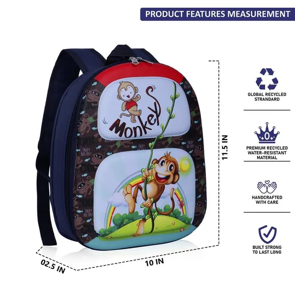 Monkey_Grey_Fancy_Kids_backpack