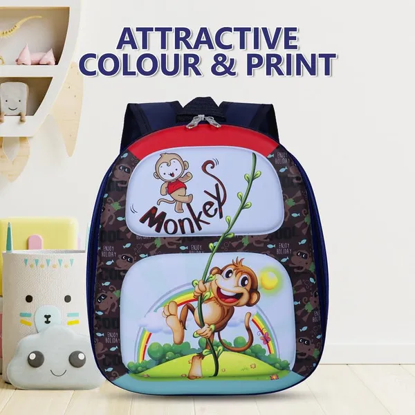Monkey_Grey_Fancy_Kids_backpack