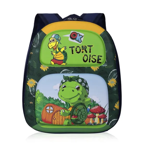 Tortoise_Dark_Geen_Fancy_Kids_backpack