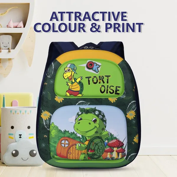 Tortoise_Dark_Geen_Fancy_Kids_backpack