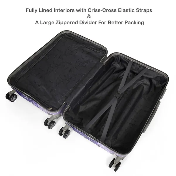 Set_of_4_Purple_Hard_BodyTrolley_Bag_With_Vanity_(_2pc_Trolley_AND__2pc_Vanity)