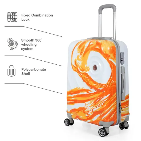 Orange_2Pc_Set_Trolley_Bag_With_2Pc_Vanity