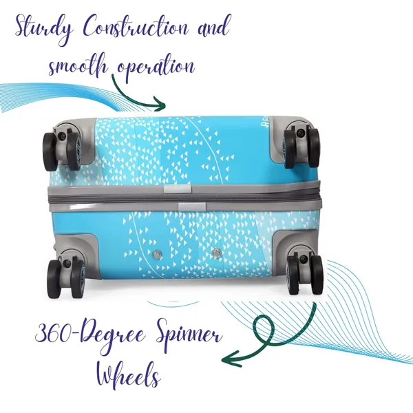 White_&_Blue_2Pc_Set_Trolley_Bag_With_2Pc_Vanity