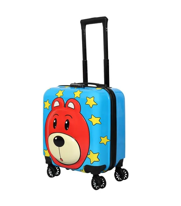 Red_&_Blue_Animal_Stickers_Hard-Sided_Polycarbonate_Kids_Trolley_Bag_-18_Inches