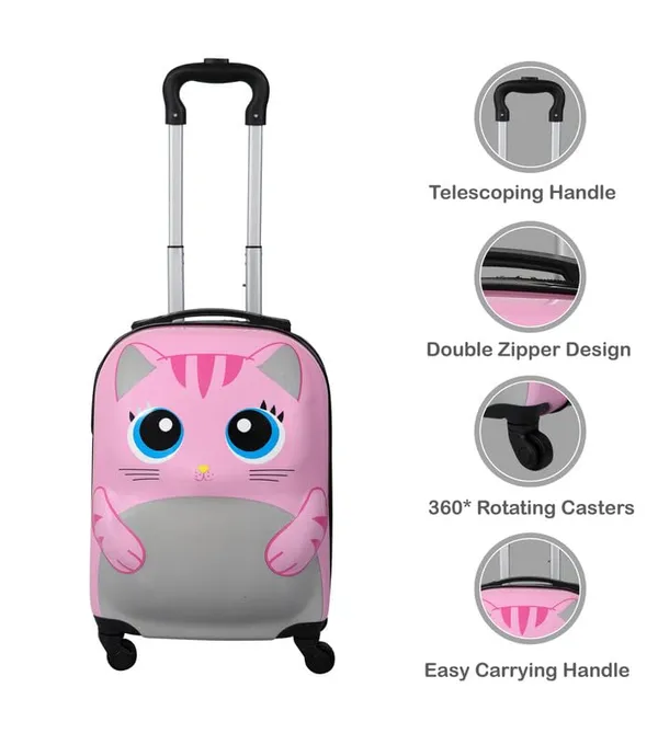Pink_Cute_Kitty_Hard-Sided_Polycarbonate_Kids_Trolley_Bag_-18_Inches