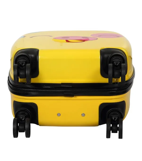 Yellow_Cute_Pig_Hard-Sided_Polycarbonate_Kids_Trolley_Bag_-18_Inches