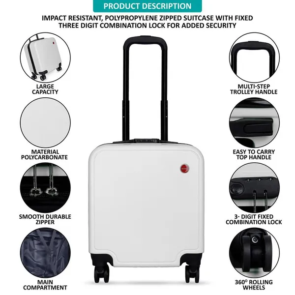 White_Kids_Trolley_Bag_18_inch_Kids_Luggage_Bag