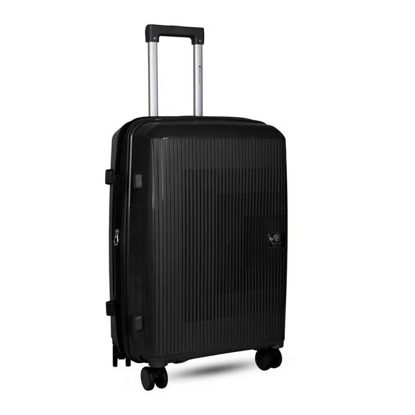 Polo_Class_3Pc_Set_Trolley_(20/24/28_inch)_with_Vanity_|_Polypropylene_Material_|_360-Degree_Rotating_Wheels_Black