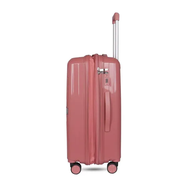 Polo_Class_3Pc_Set_Trolley_(20/24/28_inch)_with_Vanity_|_Polypropylene_Material_|_360-Degree_Rotating_Wheels_Rose_Gold