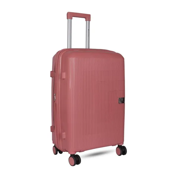 Polo_Class_3Pc_Set_Trolley_(20/24/28_inch)_with_Vanity_|_Polypropylene_Material_|_360-Degree_Rotating_Wheels_Rose_Gold