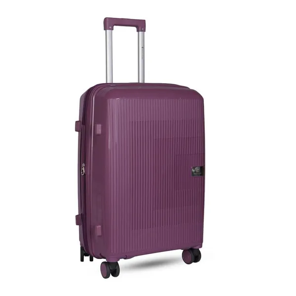Polo_Class_3Pc_Set_Trolley_(20/24/28_inch)_with_Vanity_|_Polypropylene_Material_|_360-Degree_Rotating_Wheels_Purple