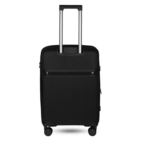 Polo_Class_3Pc_Set_Trolley_(20/24/28_inch)_with_Vanity_|_Polypropylene_Material_|_360-Degree_Rotating_Wheels_Black