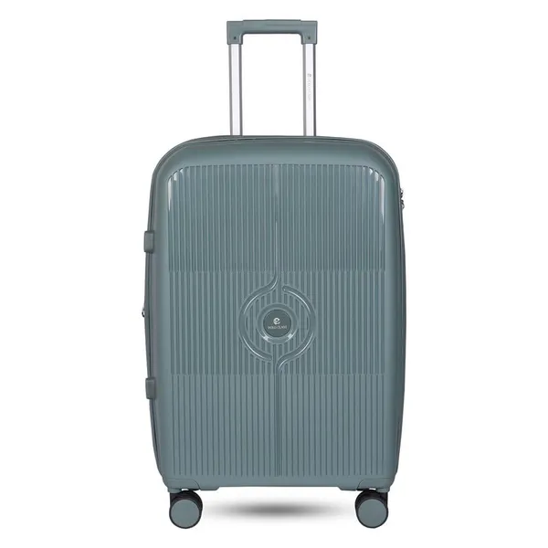 Polo_Class_2Pc_Set_Trolley_(20/28_inch)|_Polypropylene_Material_|_Trolley_Bag_with_360-Degree_Rotating_Wheels_-_Grey