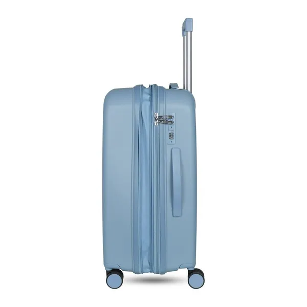 Polo_Class_2Pc_Set_Trolley_(20/28_inch)|_Polypropylene_Material_|_Trolley_Bag_with_360-Degree_Rotating_Wheels_-_Grey