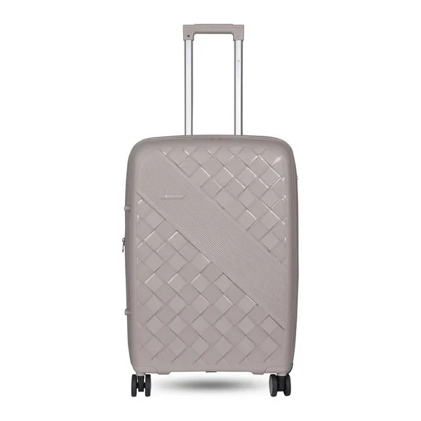 Polo_Class_2Pc_Set_Trolley_(20/28_inch)|_Polypropylene_Material_|_Trolley_Bag_with_360-Degree_Rotating_Wheels_-_Silver