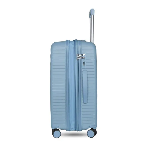 Polo_Class_2Pc_Set_Trolley_(20/28_inch)|_Polypropylene_Material_|_Trolley_Bag_with_360-Degree_Rotating_Wheels_-_L.Grey