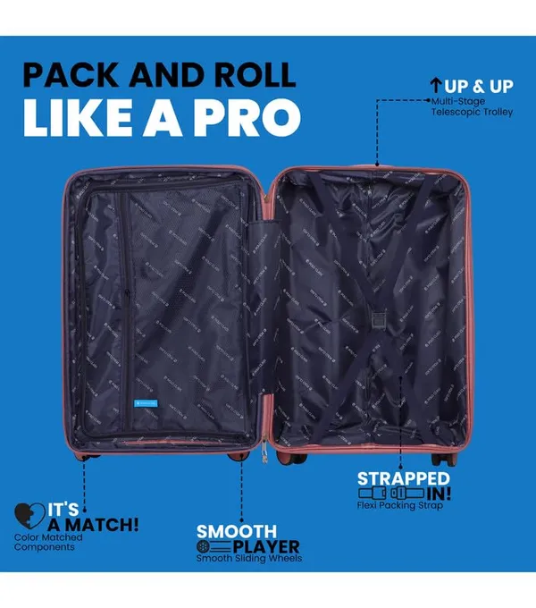 Polo_Class_2Pc_Set_Trolley_(24/28_inch)_with_Vanity_|_Polypropylene_Material_|_360-degree_Rotating_8_Wheels_|_Waterproof_&_Scratch_Resistant_-_Rose_Gold