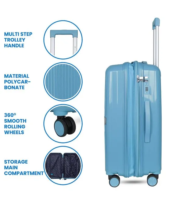 Polo_Class_2Pc_Set_Trolley_(24/28_inch)_with_Vanity_|_Polypropylene_Material_|_360-degree_Rotating_8_Wheels_|_Waterproof_&_Scratch_Resistant_-_Sea_Green