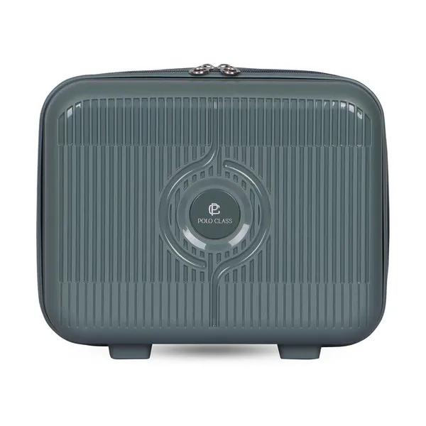 Polo_Class_3Pc_Set_Trolley_(20/24/28_inch)_with_Vanity_|_Polypropylene_Material_|_360-Degree_Rotating_Wheels_Grey