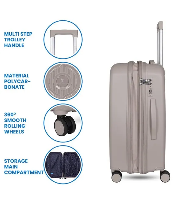 Polo_Class_2Pc_Set_Trolley_(24/28_inch)_with_Vanity_|_Polypropylene_Material_|_360-degree_Rotating_8_Wheels_|_Waterproof_&_Scratch_Resistant_-_Silver