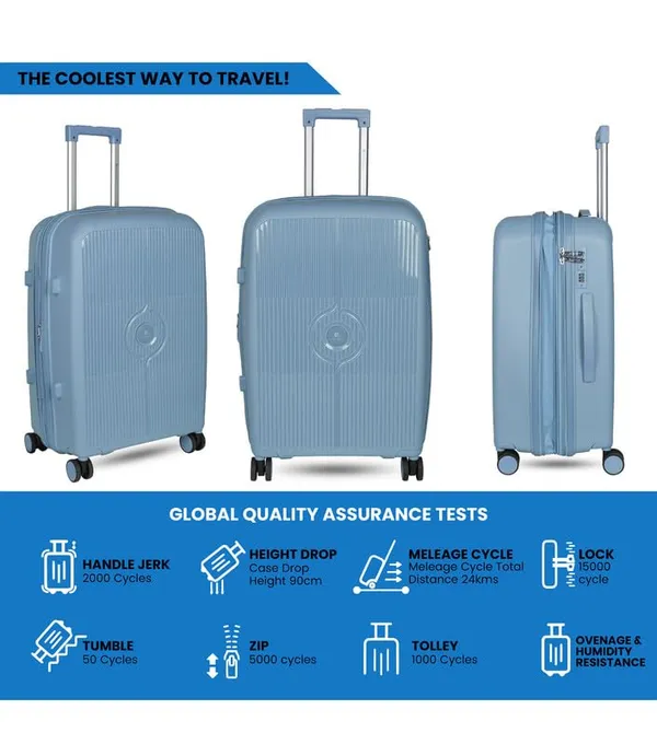 Polo_Class_2Pc_Set_Trolley_(24/28_inch)_with_Vanity_|_Polypropylene_Material_|_360-degree_Rotating_8_Wheels_|_Waterproof_&_Scratch_Resistant_-_Grey