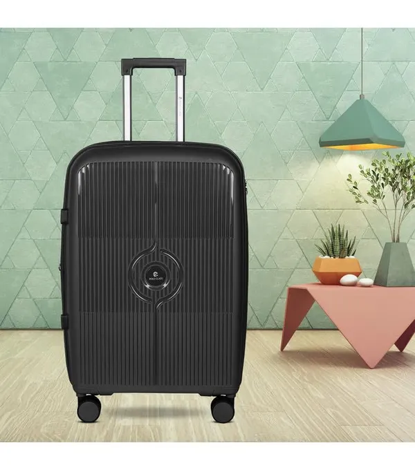 Polo_Class_2Pc_Set_Trolley_(24/28_inch)_with_Vanity_|_Polypropylene_Material_|_360-degree_Rotating_8_Wheels_|_Waterproof_&_Scratch_Resistant_-_Black