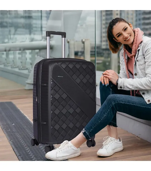 Polo_Class_2Pc_Set_Trolley_(24/28_inch)_with_Vanity_|_Polypropylene_Material_|_360-degree_Rotating_8_Wheels_|_Waterproof_&_Scratch_Resistant_-_Brown