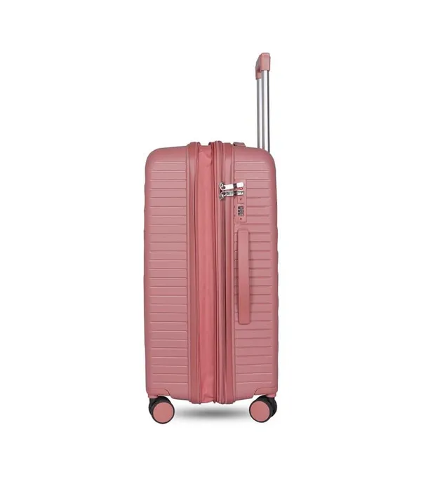Polo_Class_2Pc_Set_Trolley_(24/28_inch)_with_Vanity_|_Polypropylene_Material_|_360-degree_Rotating_8_Wheels_|_Waterproof_&_Scratch_Resistant_-_Rose_Gold