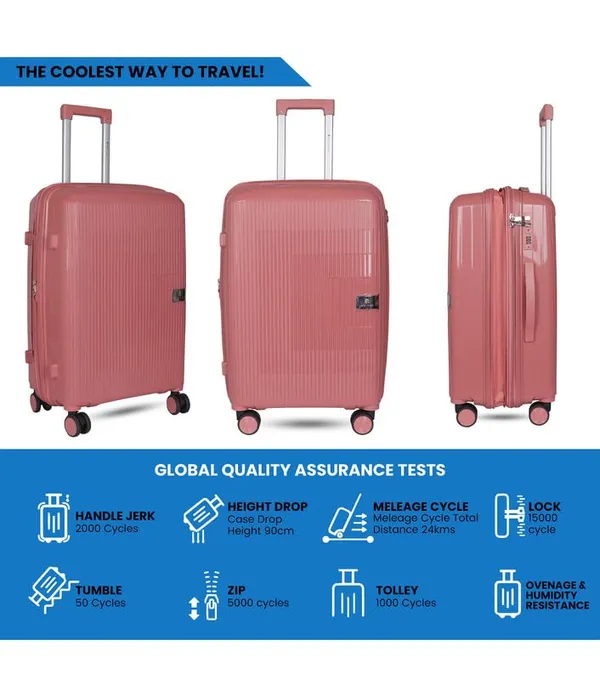 Polo_Class_2Pc_Set_Trolley_(20/28_inch)_with_Vanity_|_Polypropylene_Material_|_360-degree_Rotating_8_Wheels_|_Waterproof_&_Scratch_Resistant_-_Rose_Gold