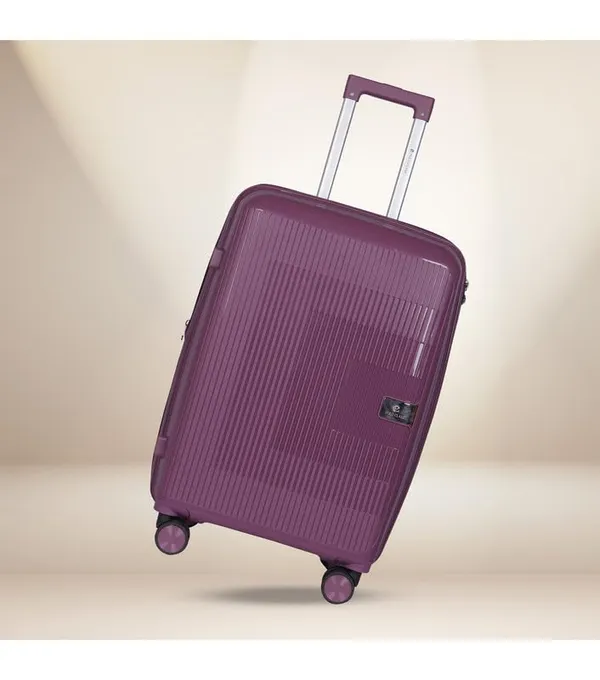 Polo_Class_2Pc_Set_Trolley_(20/28_inch)_with_Vanity_|_Polypropylene_Material_|_360-degree_Rotating_8_Wheels_|_Waterproof_&_Scratch_Resistant_-_Purple