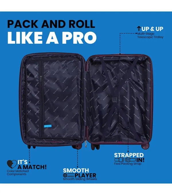 Polo_Class_2Pc_Set_Trolley_(20/28_inch)_with_Vanity_|_Polypropylene_Material_|_360-degree_Rotating_8_Wheels_|_Waterproof_&_Scratch_Resistant_-_Purple