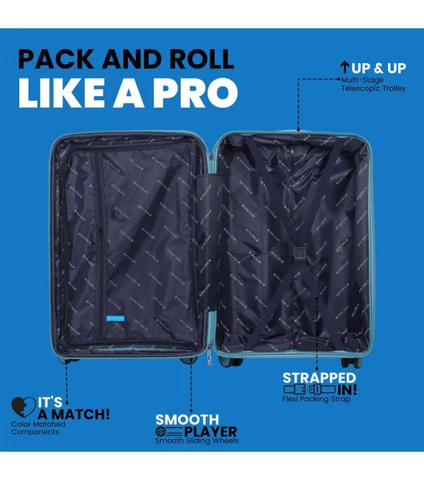 Polo_Class_2Pc_Set_Trolley_(20/28_inch)_with_Vanity_|_Polypropylene_Material_|_360-degree_Rotating_8_Wheels_|_Waterproof_&_Scratch_Resistant_-_Grey