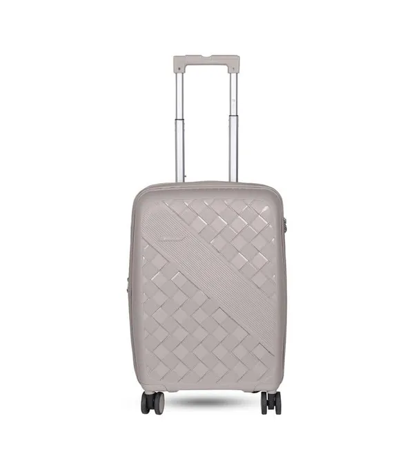 Polo_Class_2Pc_Set_Trolley_(20/28_inch)_with_Vanity_|_Polypropylene_Material_|_360-degree_Rotating_8_Wheels_|_Waterproof_&_Scratch_Resistant_-_Silver