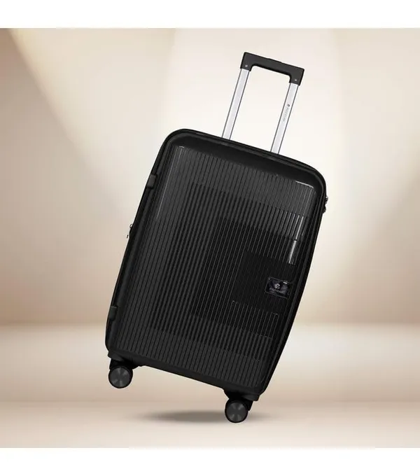 Polo_Class_20inch_Trolley_Bag_with_Vanity_Polypropylene_Material_|_360-degree_Rotating_8_Wheels_|_Waterproof_&_Scratch_Resistant_Black